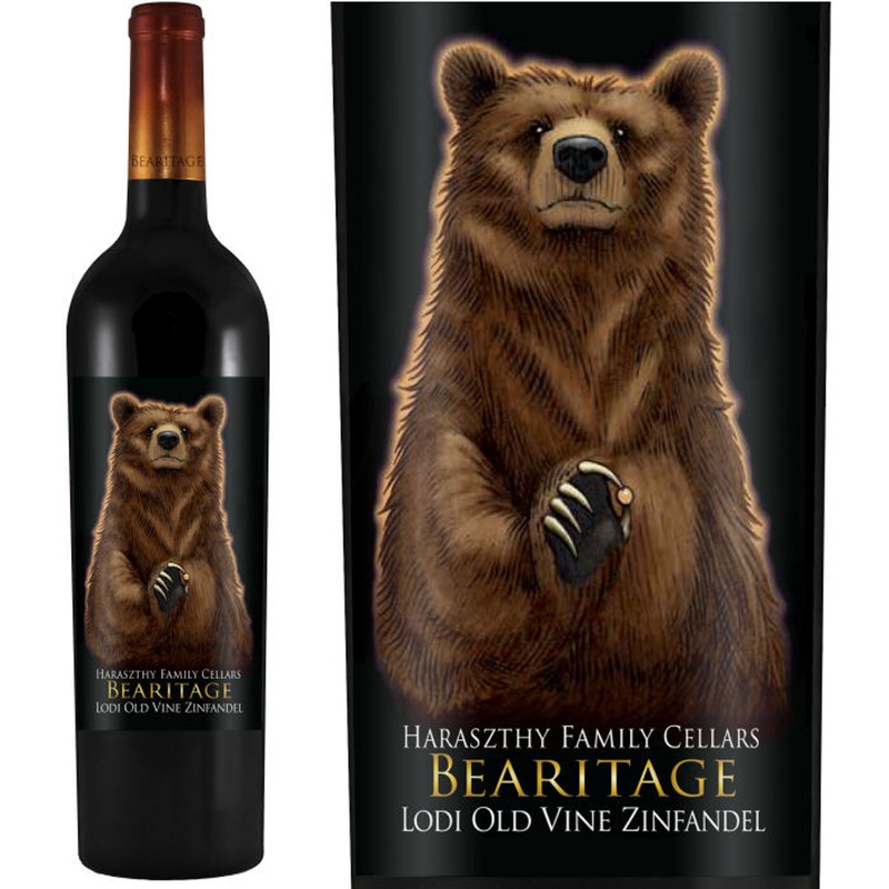 6 Bottle Case Bearitage by Haraszthy Lodi Old Vine Zinfandel 2022 w/ Shipping Included