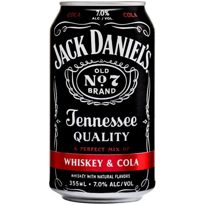 Jack Daniel’s Whiskey & Cola Cocktail Ready To Drink 12oz 4 Pack Cans